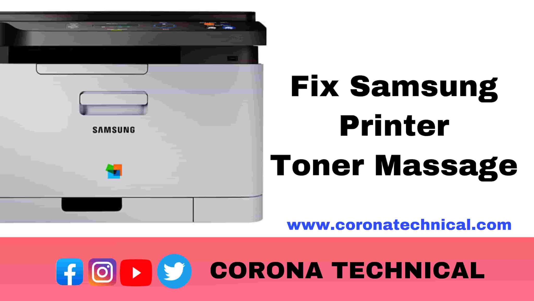 Solution for Samsung printer replace toner | TECHNICAL