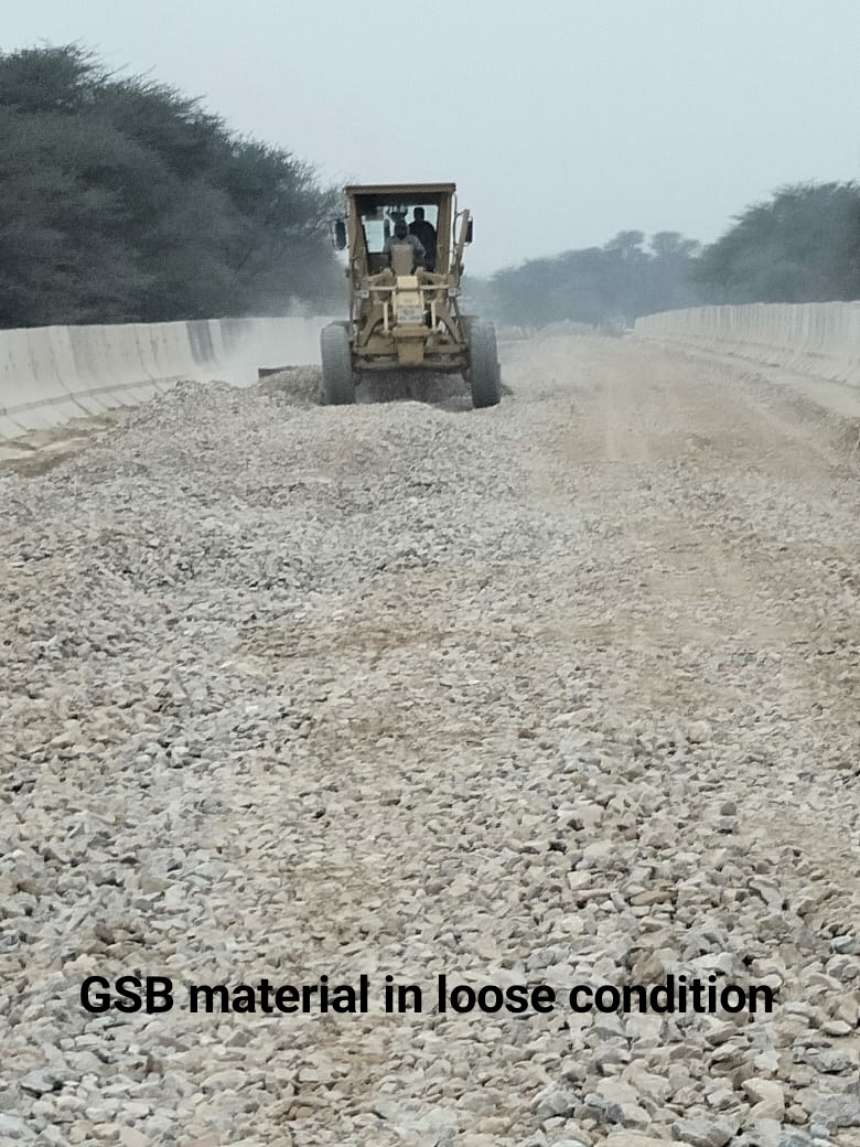 Granular Sub base (GSB) specifications, GSB Grading, layer thickness