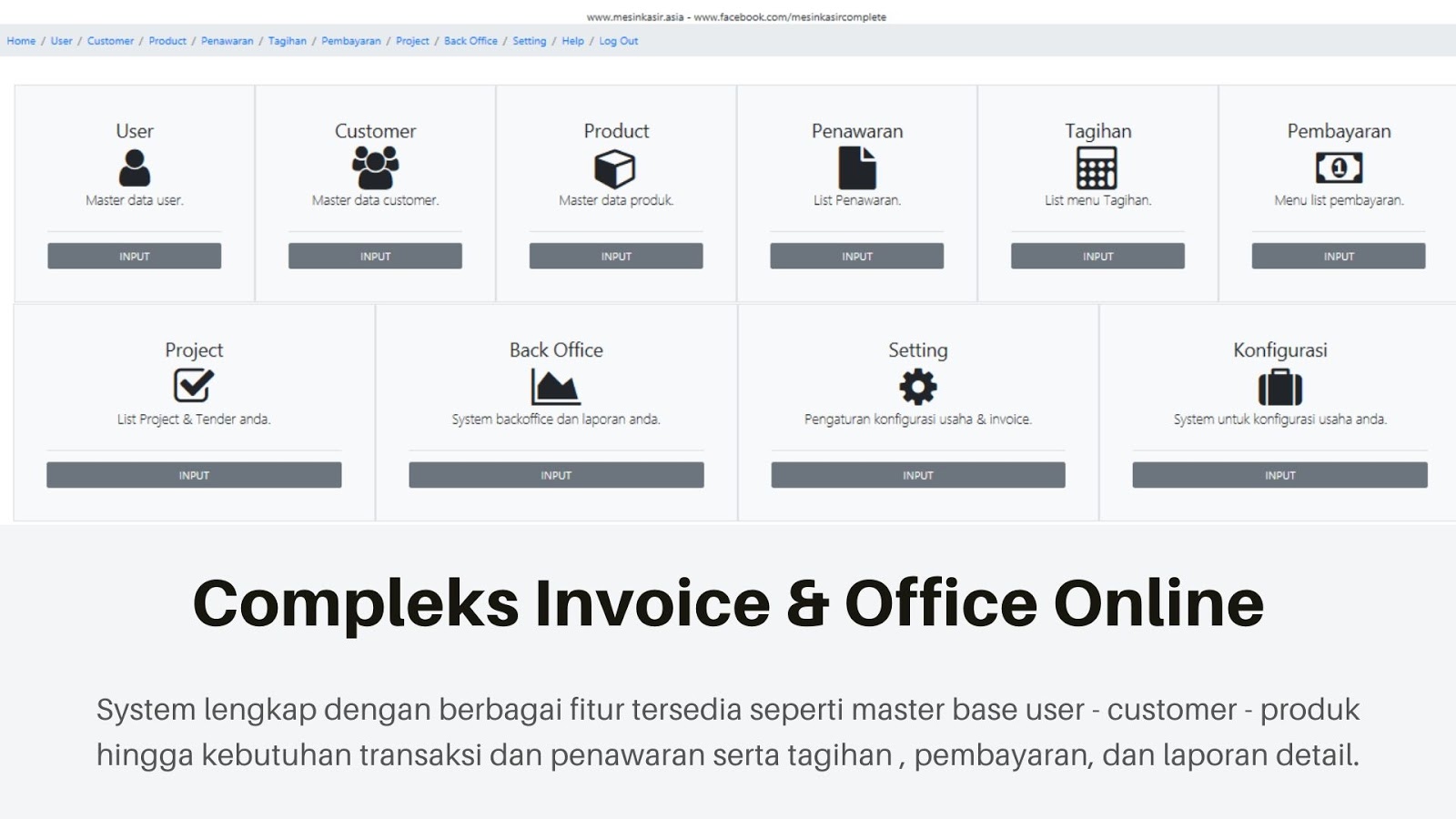 aplikasi invoice online,software program invoice faktur penjualan dan tender project pembukuan online