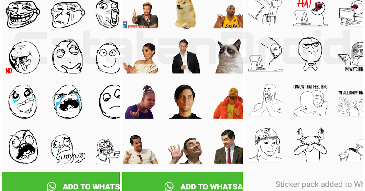 Aplikasi Kumpulan Stiker Whatsapp Messenger Meme Lucu Terlengkap Catatandroid