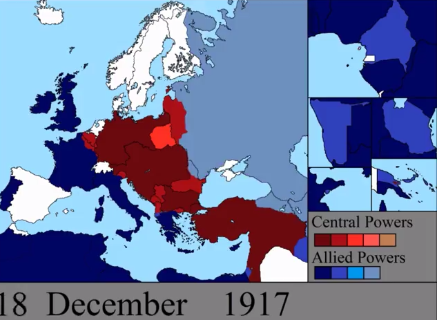 Six-Minute Time-Lapse Video Shows World War I Unfolding From 1914 To 1918 Six-Minute Time-Lapse Video Shows World War I Unfolding From 1914 To 1918