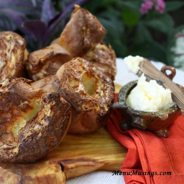Menu Musings of a Modern American Mom Black Pepper and Gruyere Popovers