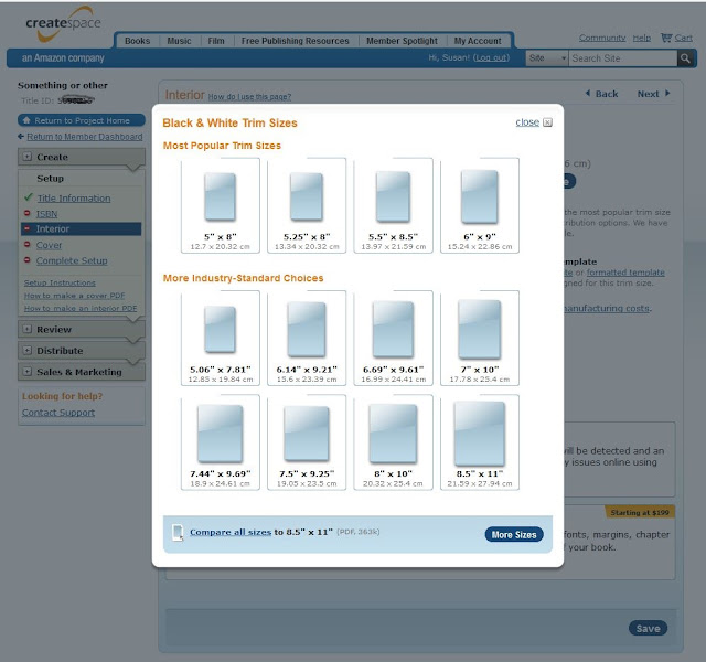 Authors Electric Publishing with CreateSpace by Susan Price
