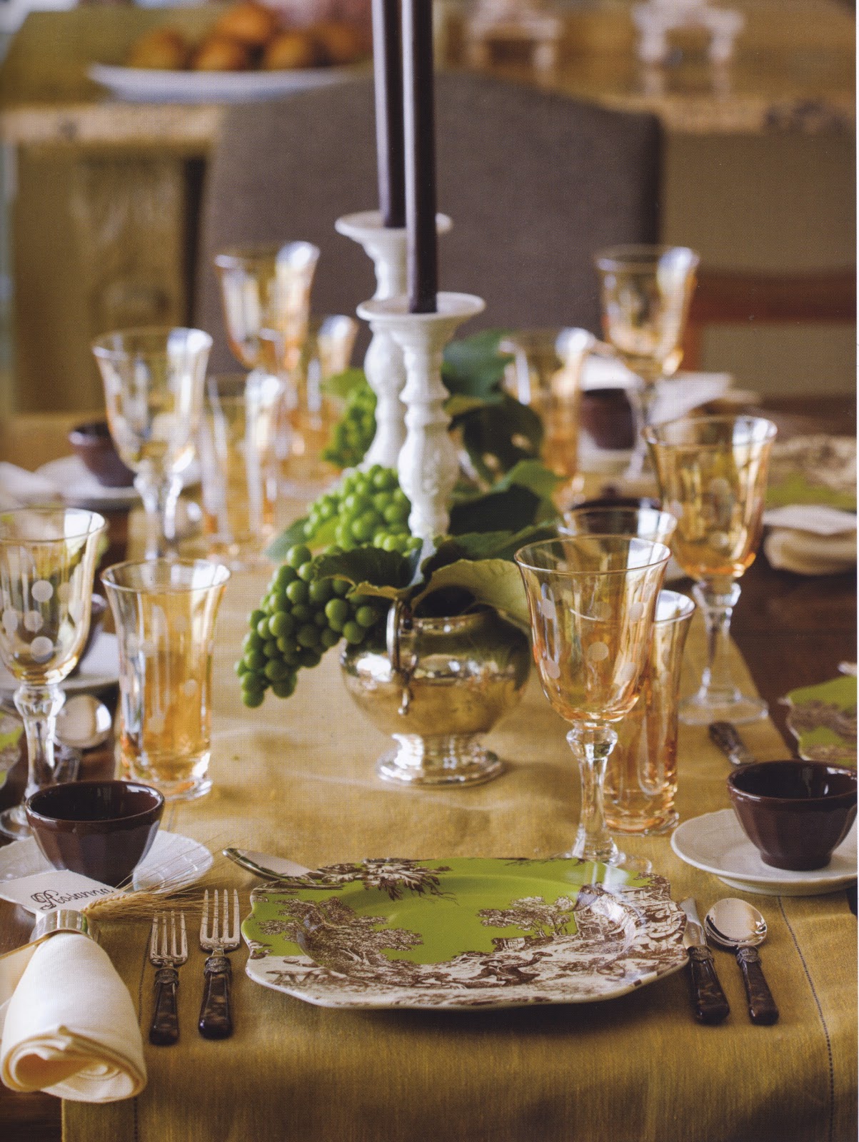 Rosanna's Table Talk: Set a Delightful Thanksgiving Table