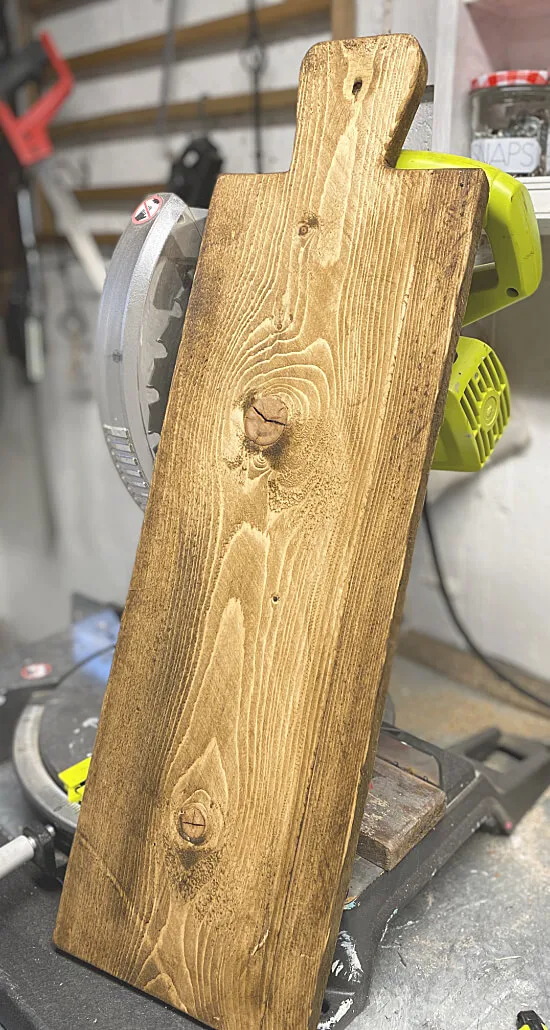 Stained bread board