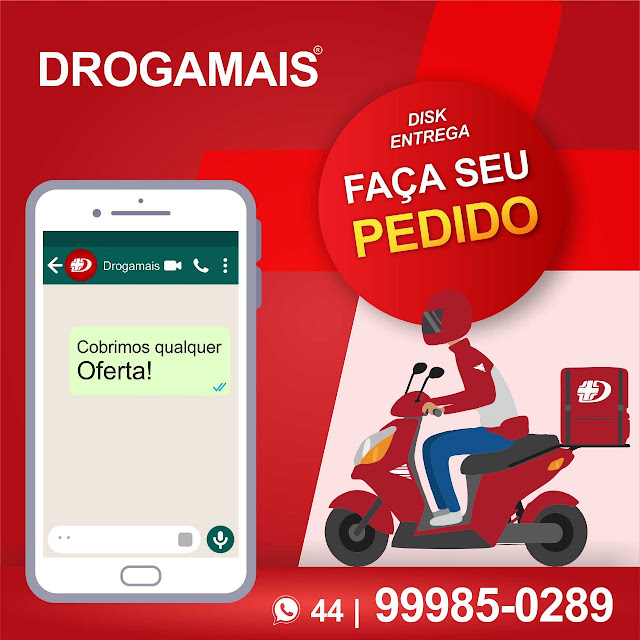 Roncador: Disk entrega DrogaMais. Faça seu pedido!!