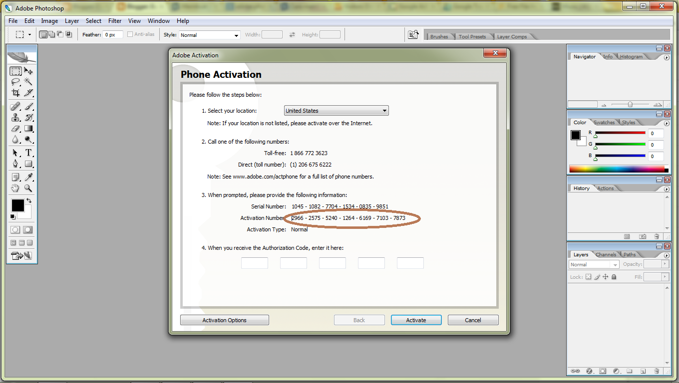 photoshop cs2 activation code crack