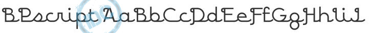 Font Retro: BPscript