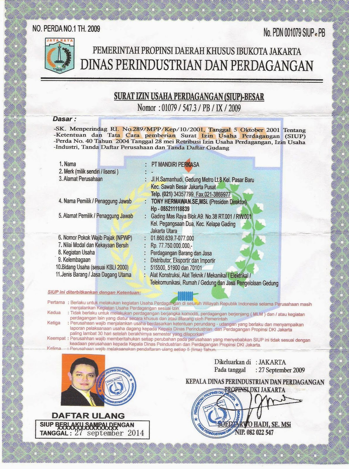 Contoh surat indonesia: Contoh Surat Izin Usaha 