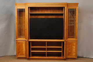 Handcrafted Solid Wood Media Cabinet