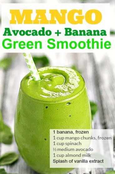 Mango Green Smoothie for Weight Loss - HealthyRecipesFlatley