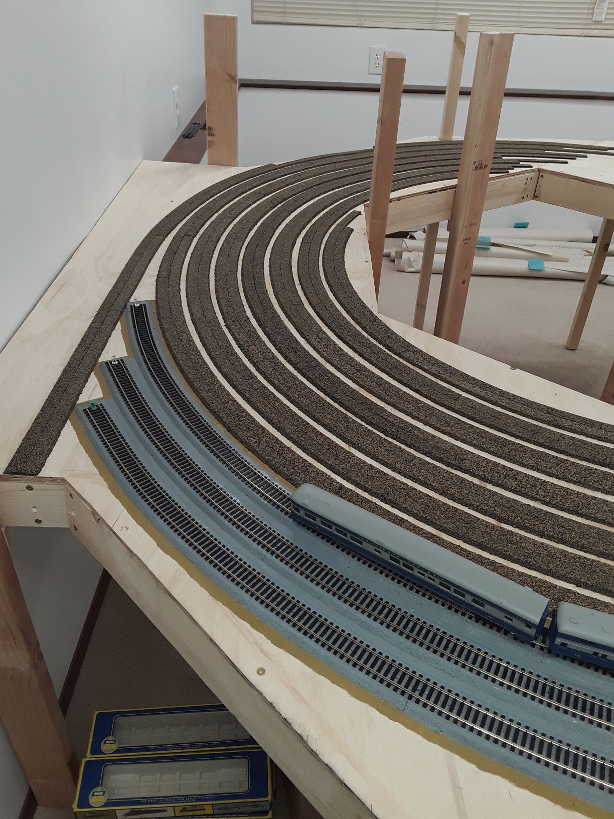 Victorville Layout Revisiting More Industries, and Laying More Cork Roadbed