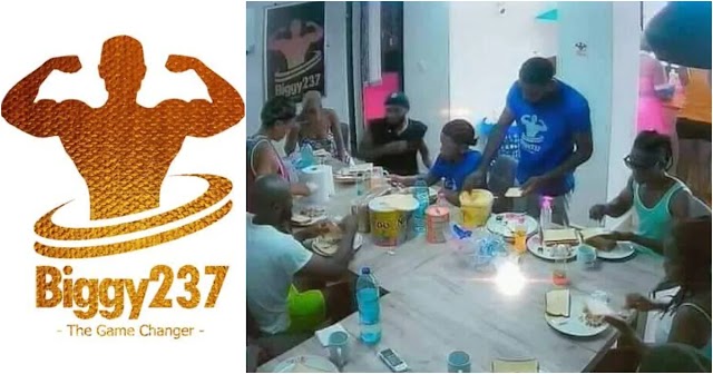 Biggy237: Moment Big Brother Cameroon's kitchen caught fire, housemate almost injured (Video)