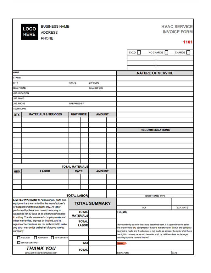  Hvac Price Book Template Excel 