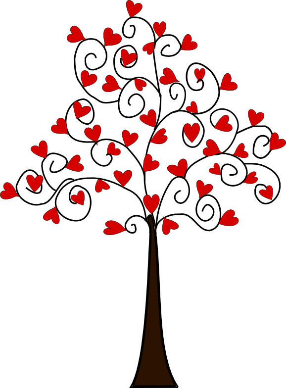 free clip art tree heart - photo #17