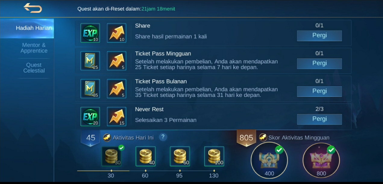 Berapa Lama Main Mobile Legend