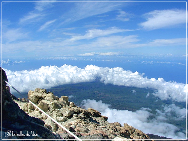 nubes desde el teide