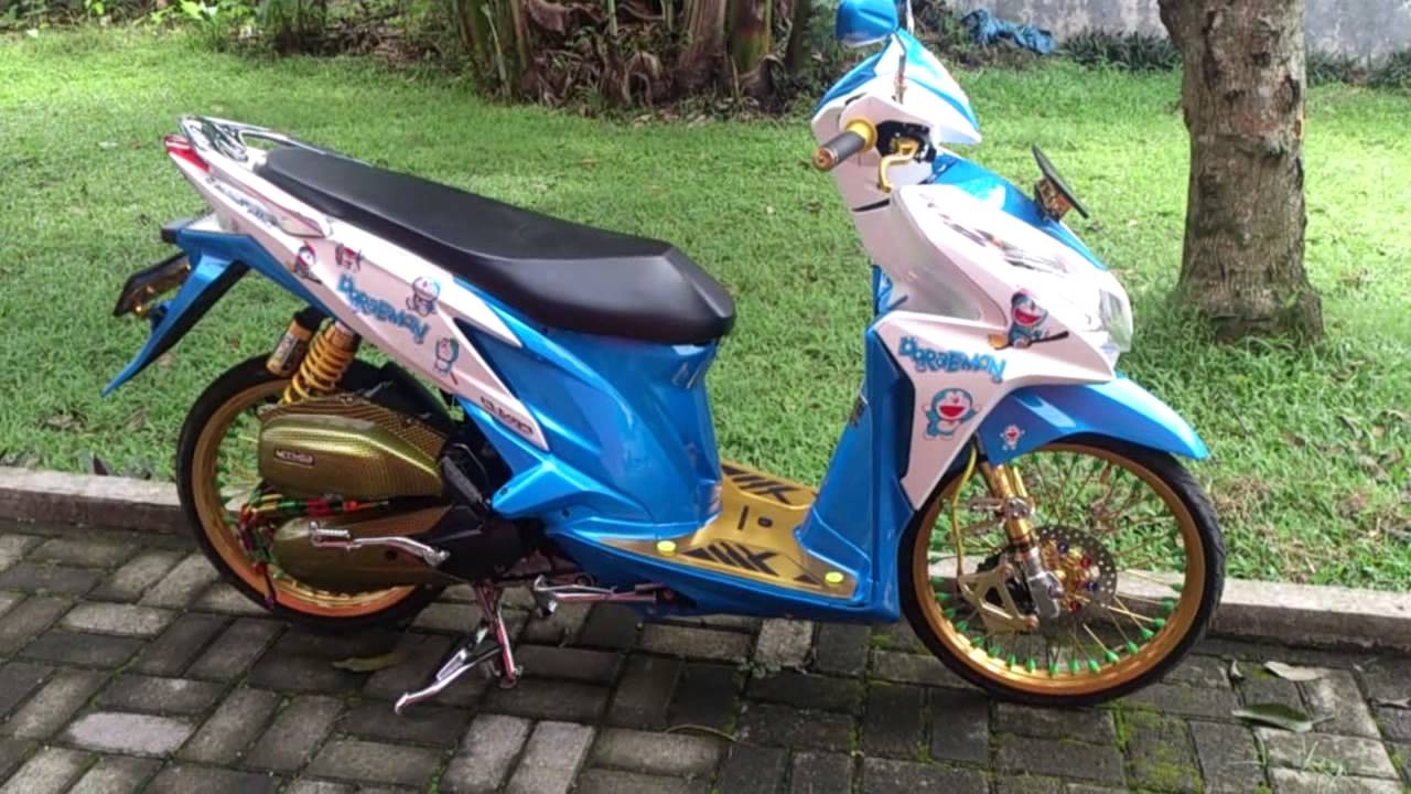  Foto  Modifikasi  Motor Beat  Doraemon Modifikasi  Motor 