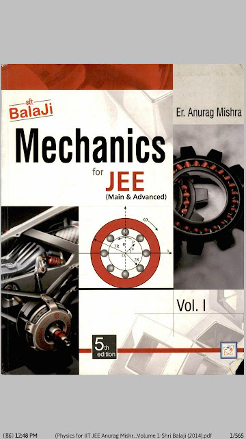 Mechanics Vol. 1 : JEE Advance Exam PDF Book