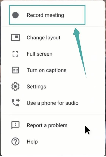 Cara Rakam Mesyuarat di Google Meet
