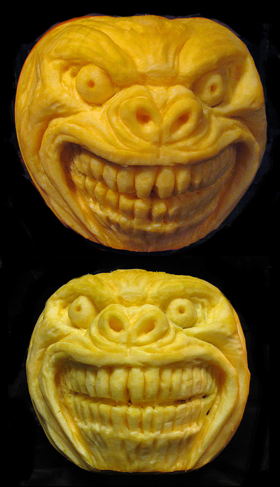 Spooky Laboratory Pumpkin Carving