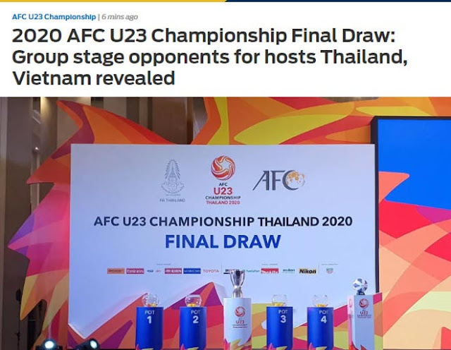Nóng kết quả bốc thăm VCK U23 châu Á - U23 Việt Nam: Báo Thái run rẩy lo cho "Voi chiến" 2 Nóng kết quả bốc thăm VCK U23 châu Á - U23 Việt Nam: Báo Thái run rẩy lo cho "Voi chiến" 2