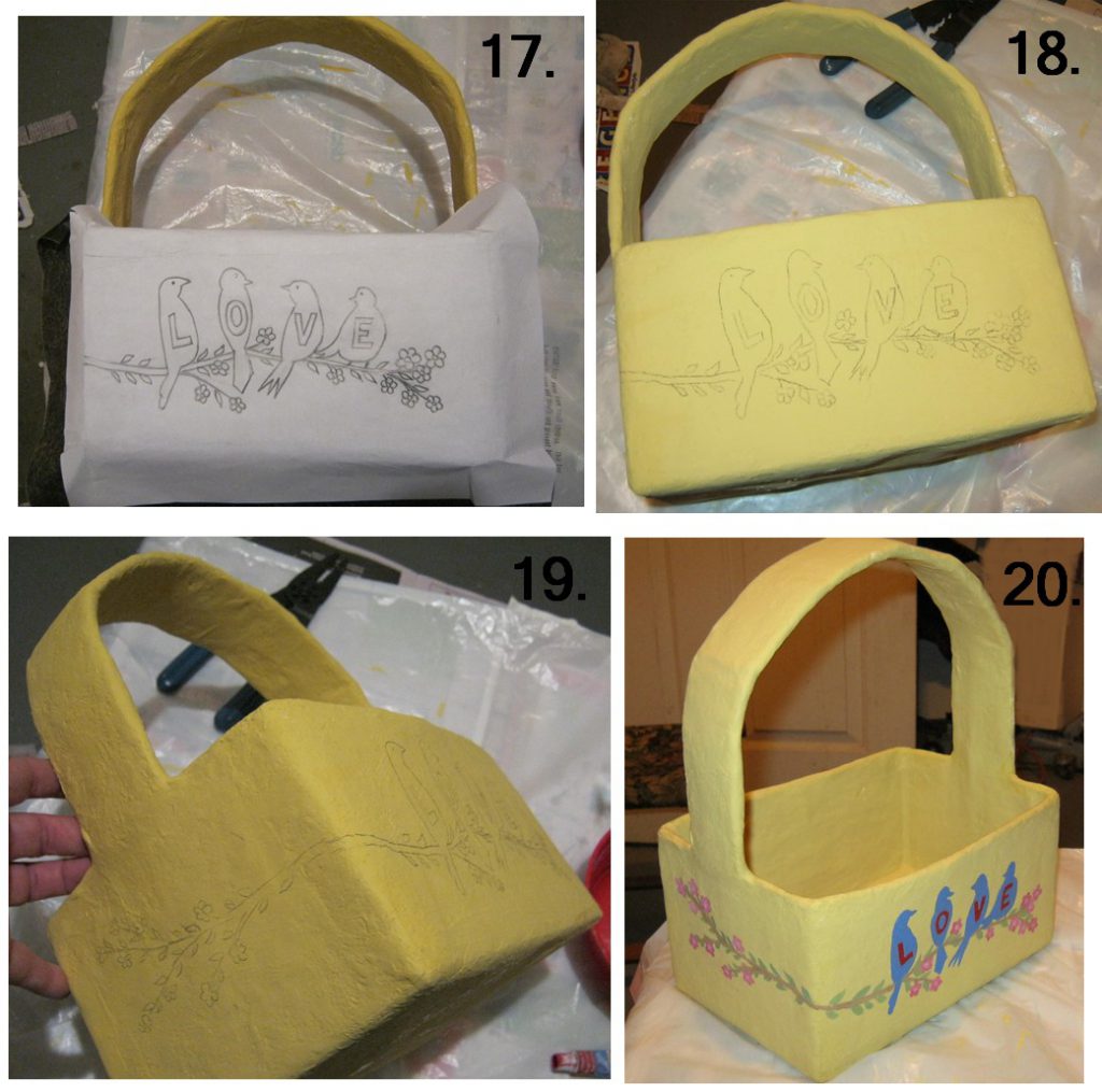 Acrylic Painting And Crafty Ideas Hand Painted Easter Baskets Made Of