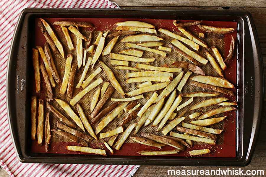 Baked "Parmesan" French Fries Measure & Whisk Real food cooking with