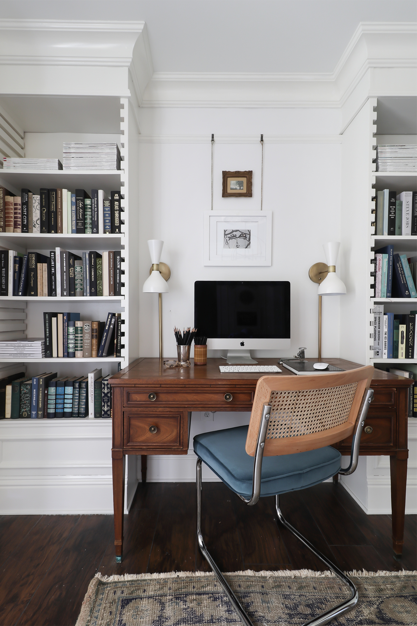 Décor Inspiration: The Beautiful Home Office of Kristin Jackson at Hunted Interior