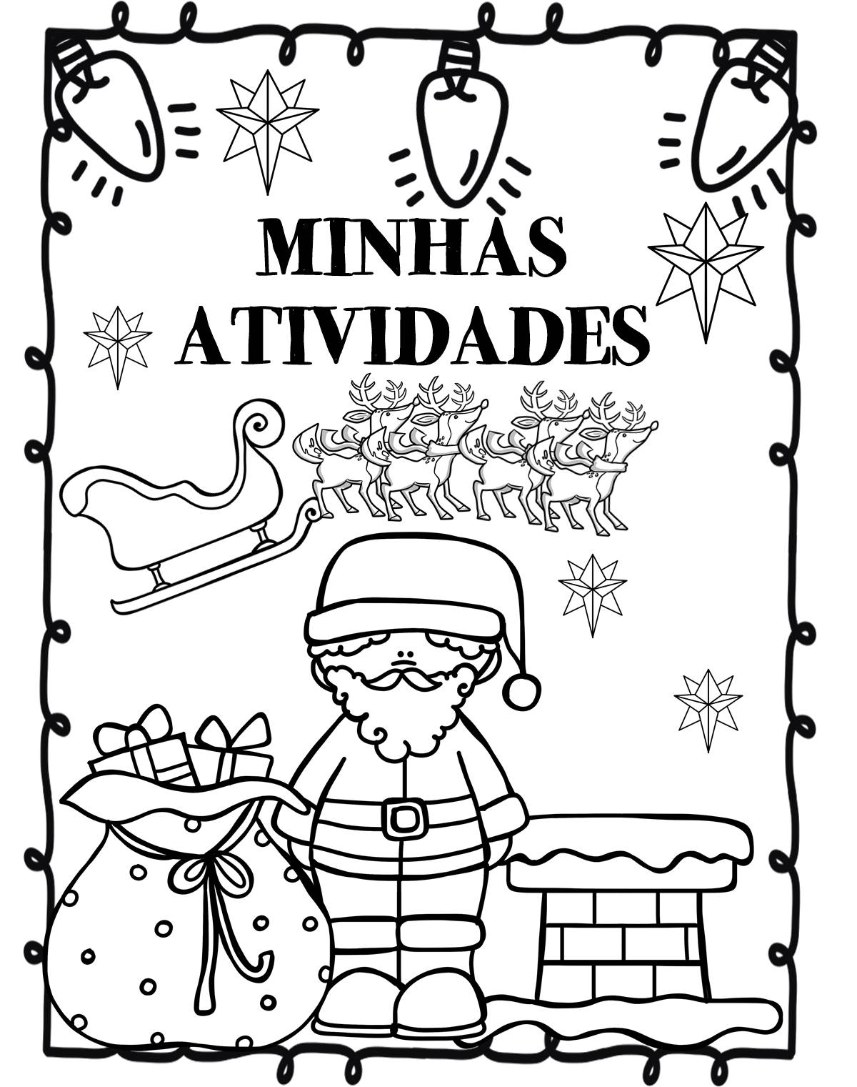 Capinhas de Natal para atividades