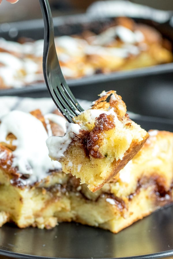 CINNAMON ROLL FRENCH TOAST CASSEROLE the menu food