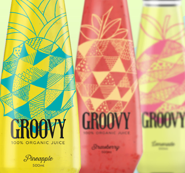 Groovy 100 Organic Juice (Student Project) on Packaging of the World