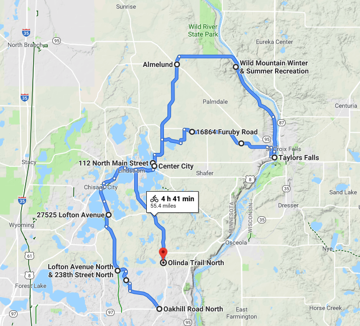 MSP Trails Twin Cities Bike, Ski and Skate Bike Ride Scandia North
