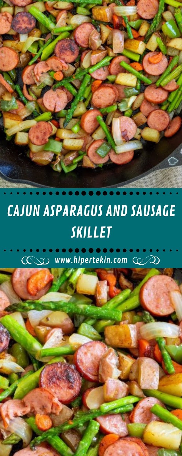 CAJUN ASPARAGUS AND SAUSAGE SKILLET