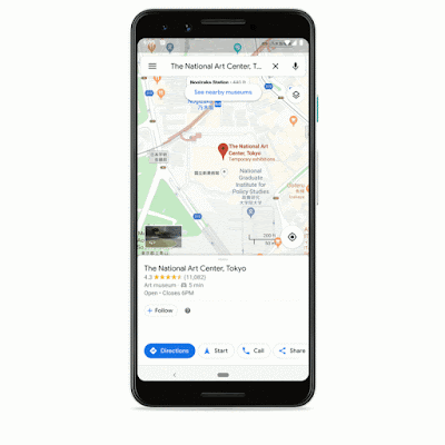 Google Maps-verbinding met de Google Translate-app.