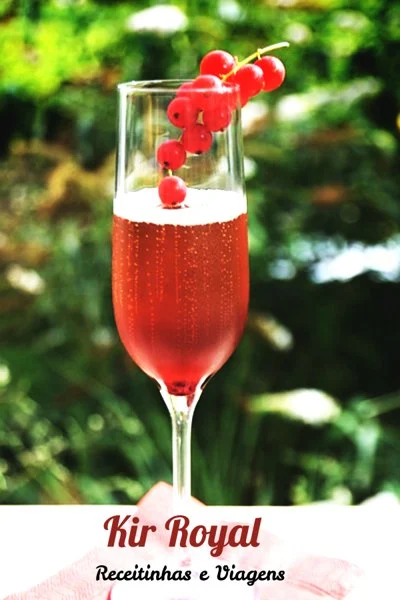 Kir Royal Drink Refrescante e docinho