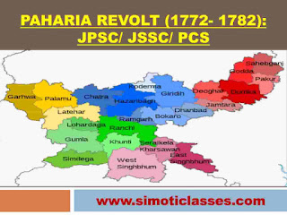 Paharia Revolt (1772- 1782): JPSC/ JSSC/ PCS