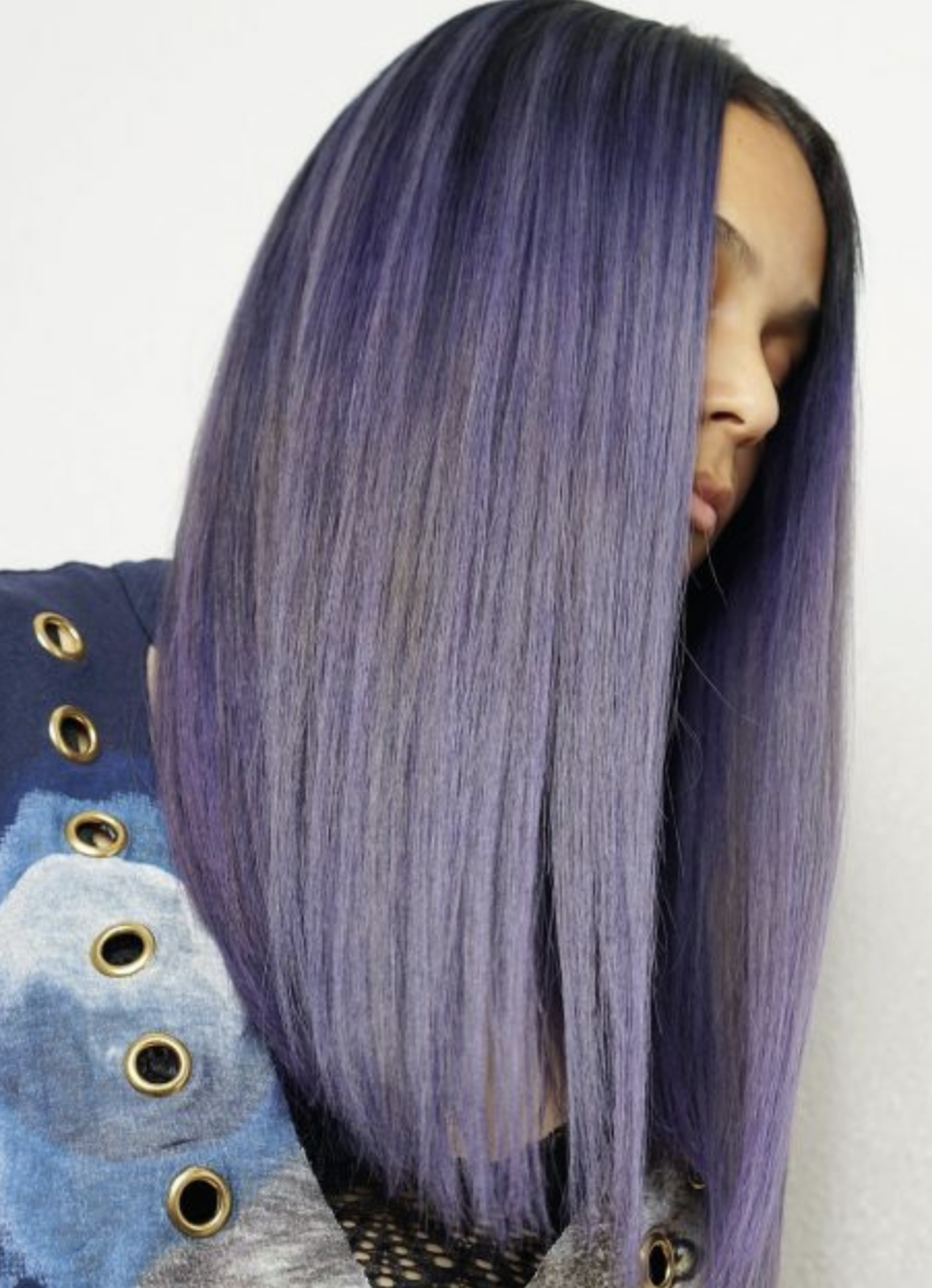 lavender hair highlights 2023