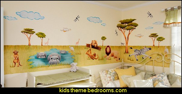 Silly Safari Animals wall Decorations jungle baby bedrooms - jungle theme nursery decorating ideas - jungle wall murals - toddler jungle bedroom ideas - jungle animal decor - Jungle theme nursery - jungle theme nursery decals - Jungle wall stickers Jungle theme nursery - jungle theme nursery decals - Jungle wall stickers
