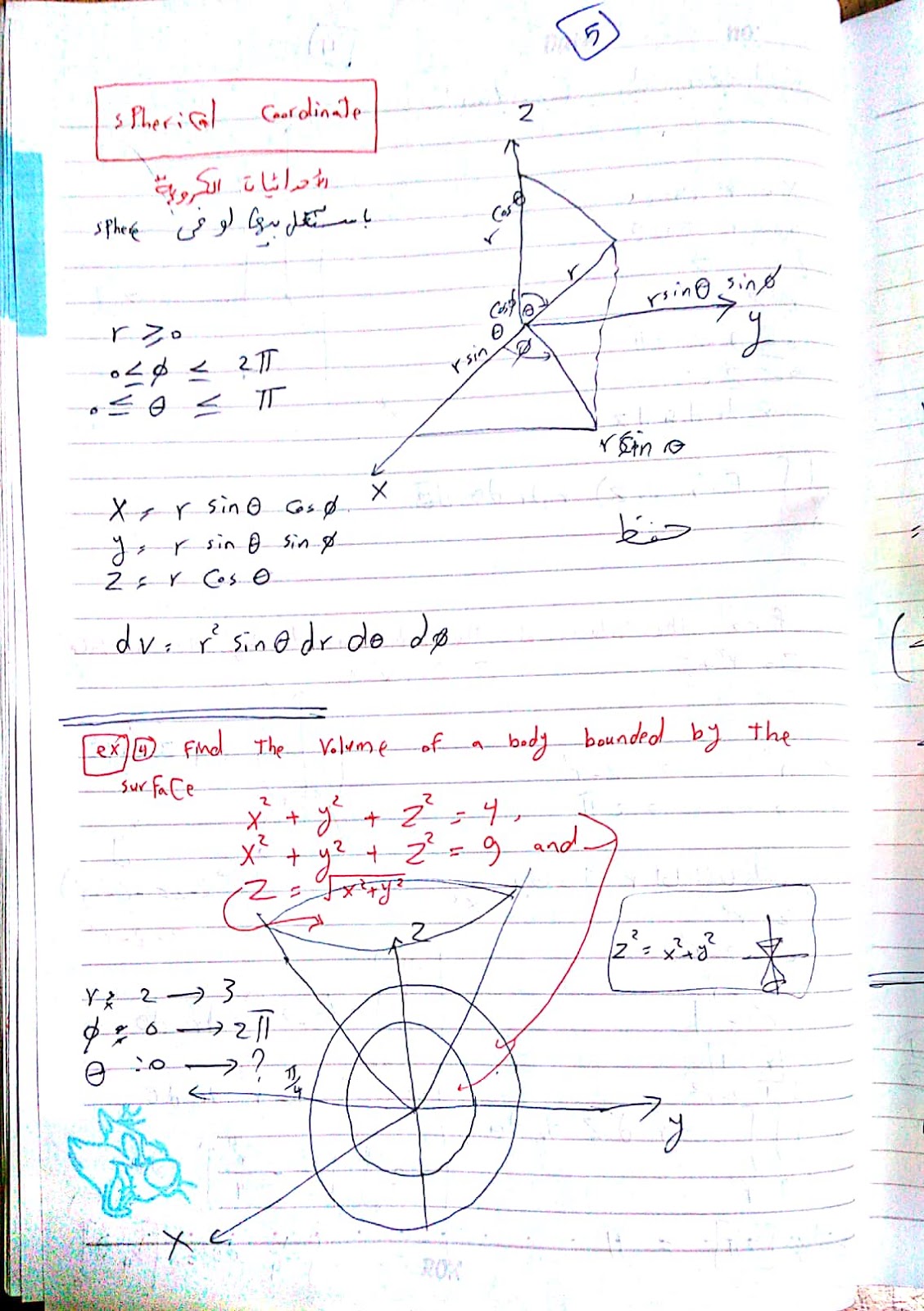 المحاضرة 9 رياضة 3 فرقة اولي باور هندسة الشروق للدكتور احمد حسن (trible