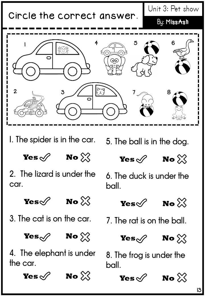 Unit 10 Kindergarten Worksheet 91