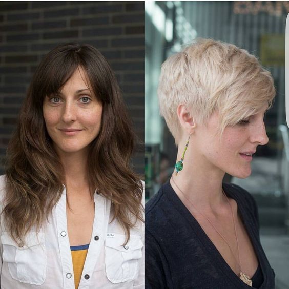 10 Trendy Before And After Transformations From Long Hair To Short