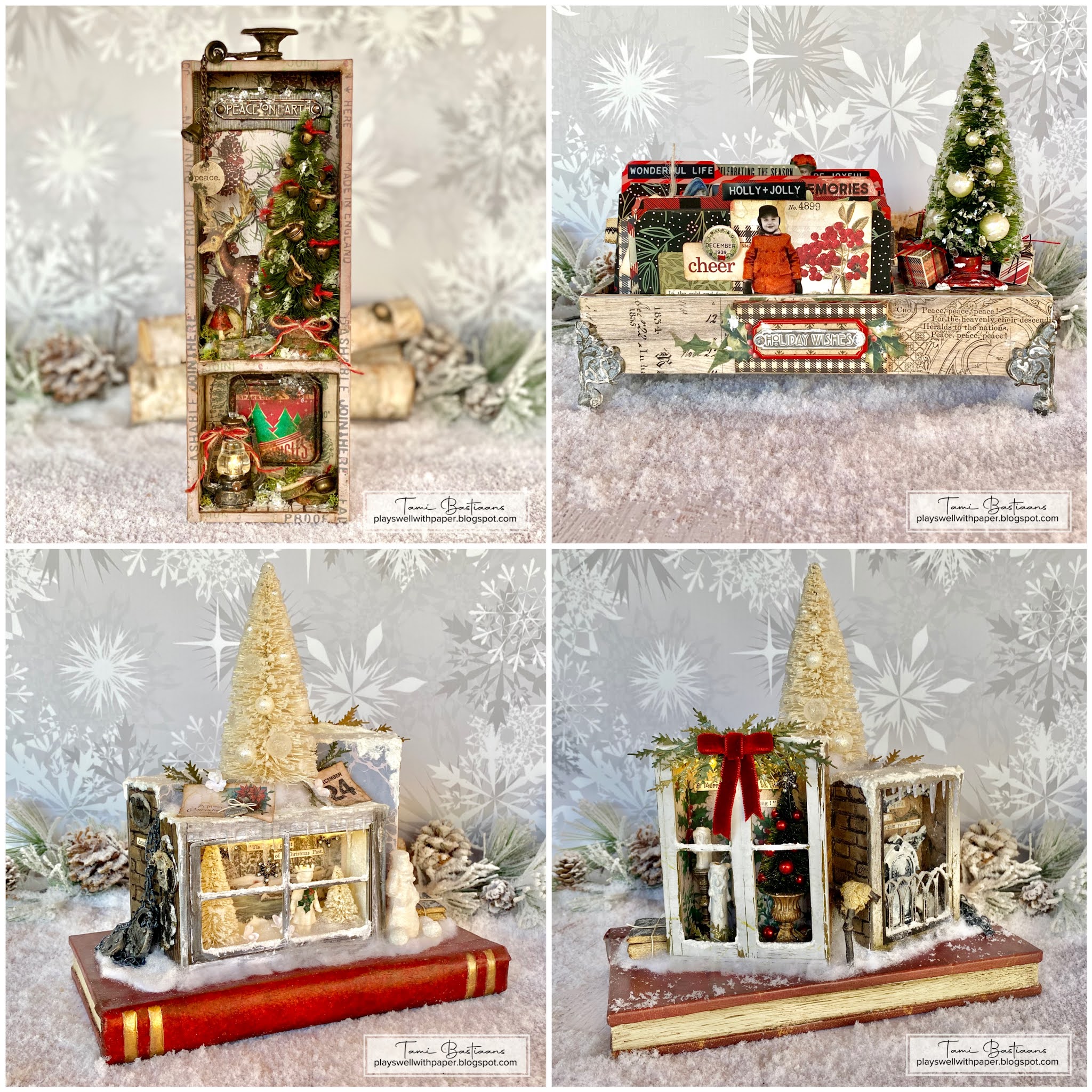 Plays Well With Paper: Tim Holtz Christmas Ideaology Samples 2021