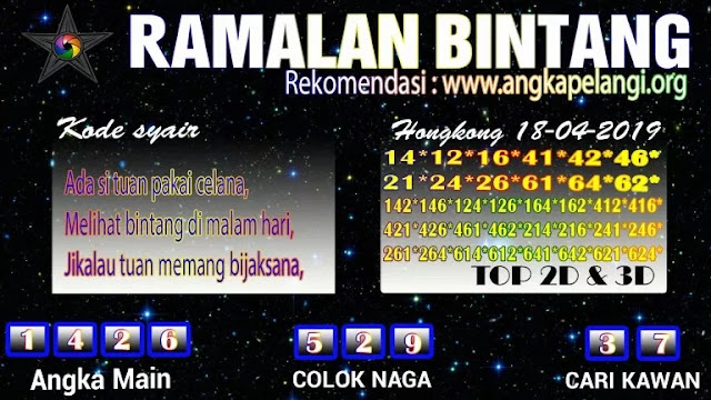 Syair Togel Hongkong 18 April 2019 Pohon4d Akarprediksi