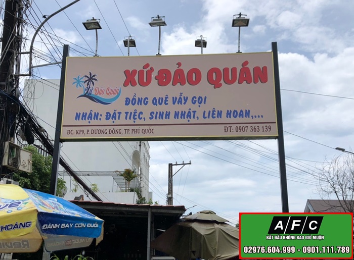 Công ty thi công bảng hiệu quảng cáo tại Phú Quốc