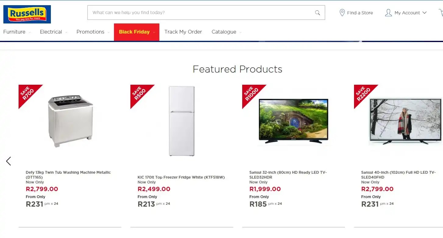 Updated 2019 Russells Black Friday Deals