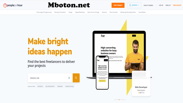 PeoplePerHour website freelance sebagai sarana promosi anda tidak membutuhkan uang untuk membuka jasa di PeoplePerHour