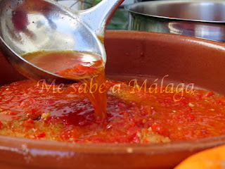 receta gazpacho tostao Málaga
