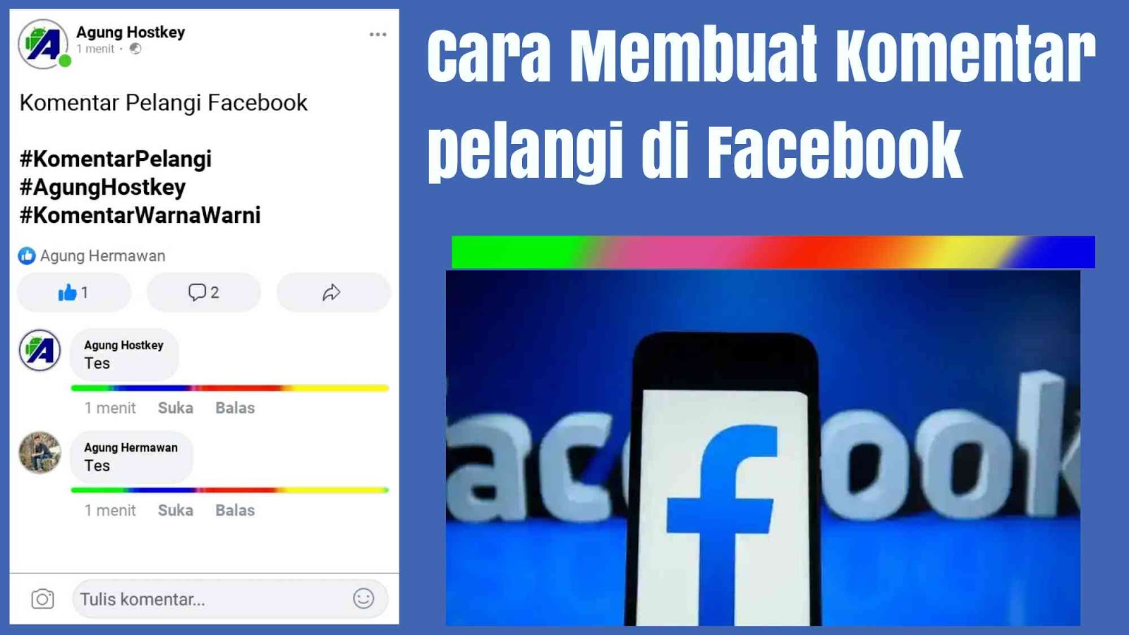 Keren!! Cara Membuat Komentar Pelangi Di Facebook Yang Harus Kamu Coba