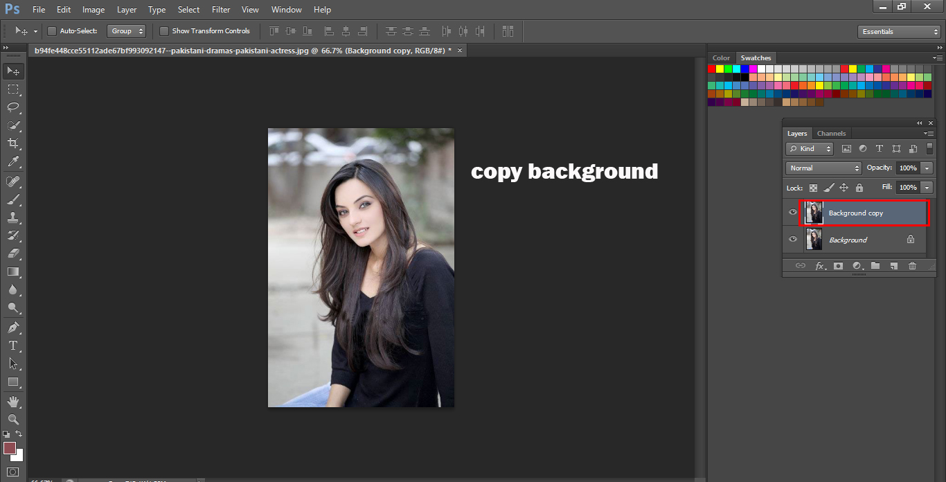 How to Apply Movie Effect on a Portrait with
